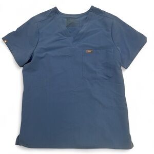 Figs ceil blue scrub top